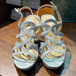 Naturalizer Metallic Strappy Sandals